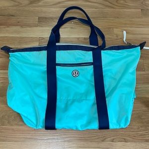 Lululemon Turquoise Gym Bag